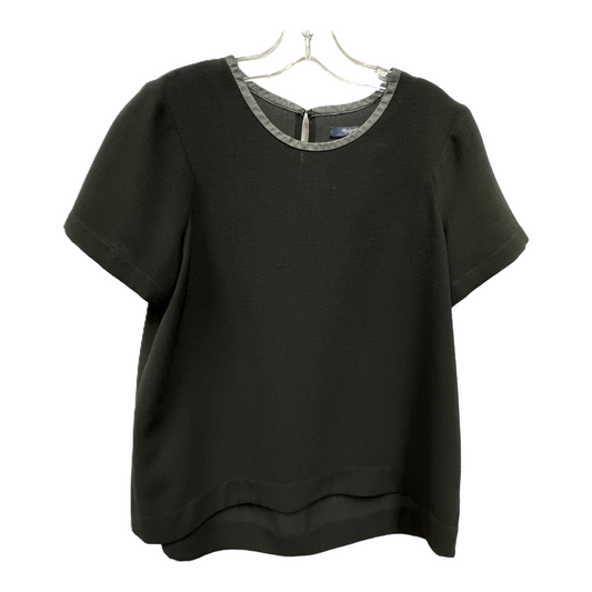 Black Top Short Sleeve By Madewell, Size: L