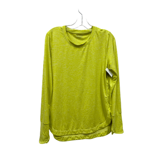 Yellow Athletic Top Long Sleeve Collar By Athleta, Size: M