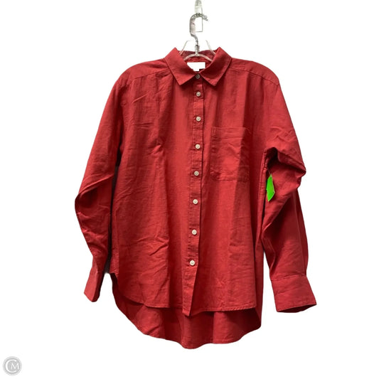 Top Long Sleeve By Loft In Red, Size: Xs