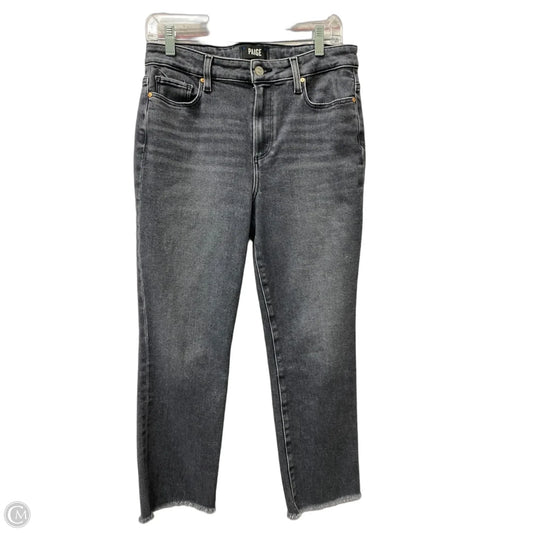 Jeans Cropped By Paige In Grey, Size: 8
