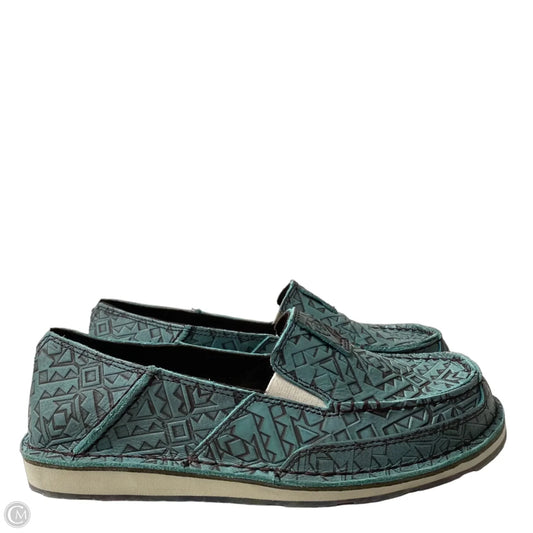 Shoes Flats By Ariat In Teal, Size: 9