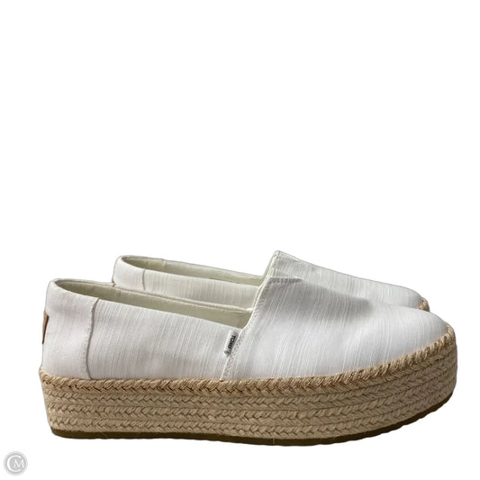 Shoes Flats By Toms In White, Size: 9.5