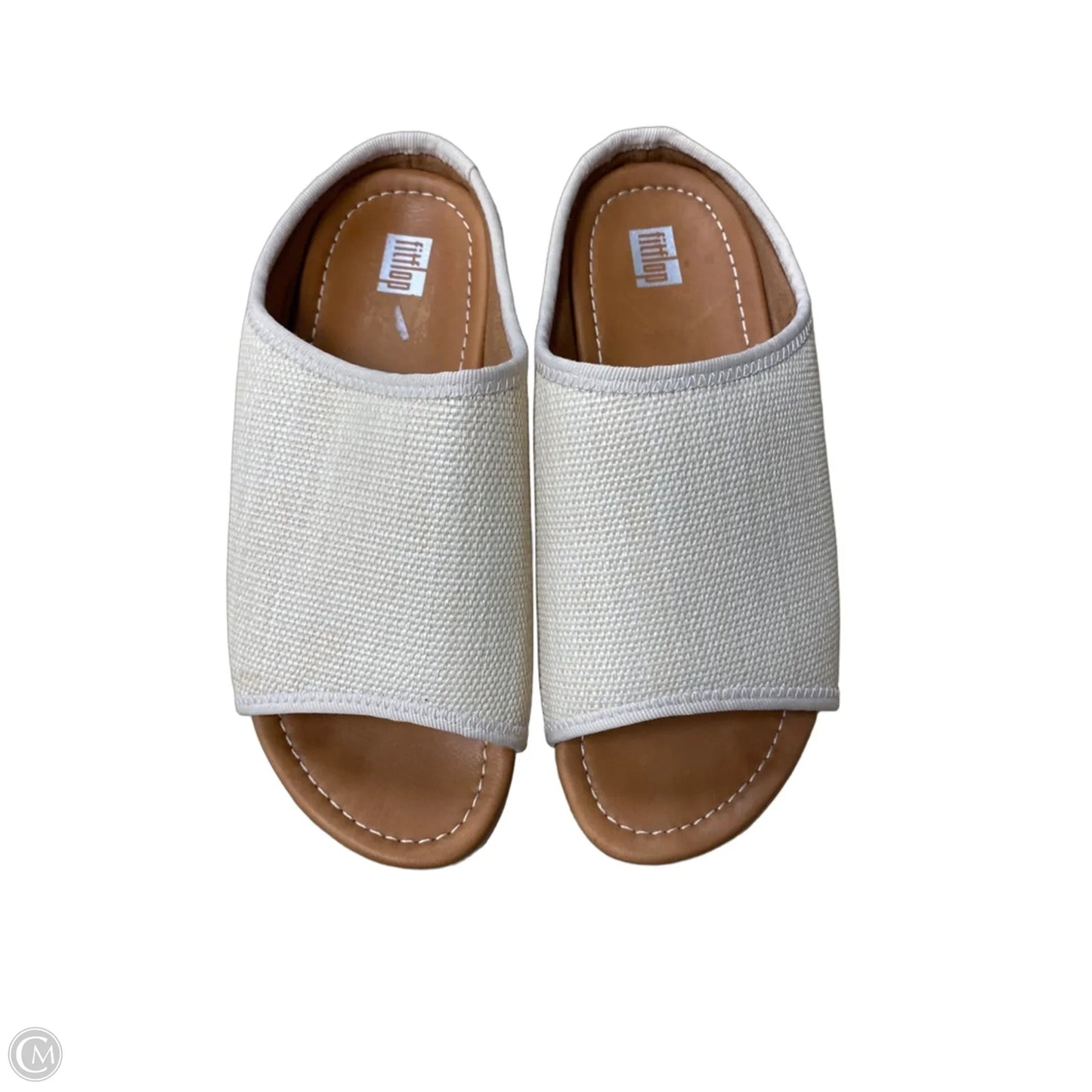 Sandals Heels Wedge By Fitflop In Cream, Size: 7