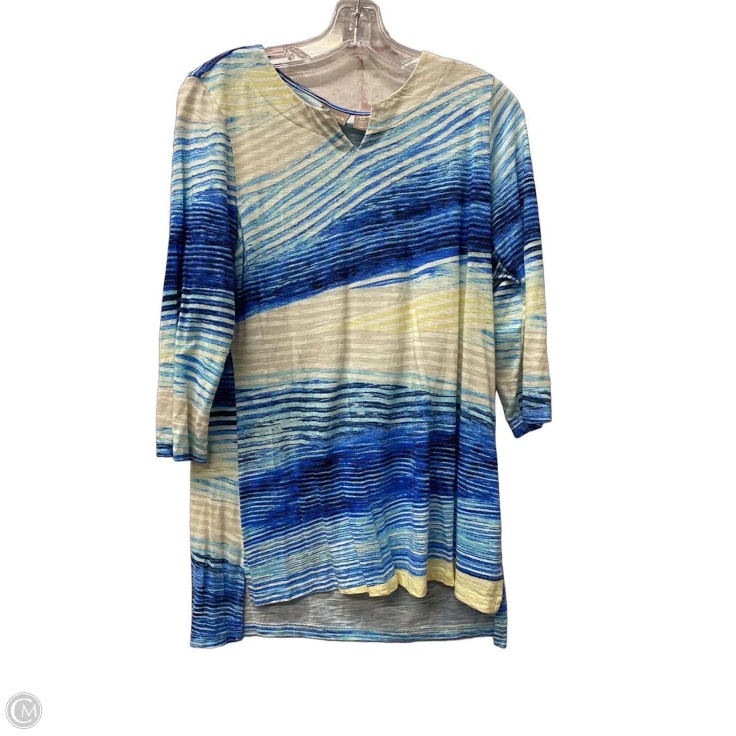 Top Long Sleeve By Chicos In Blue, Size: Xs