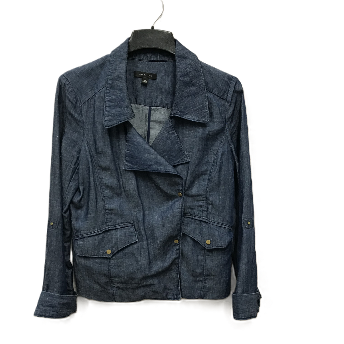 Blue Denim Jacket Other By Ann Taylor, Size: M