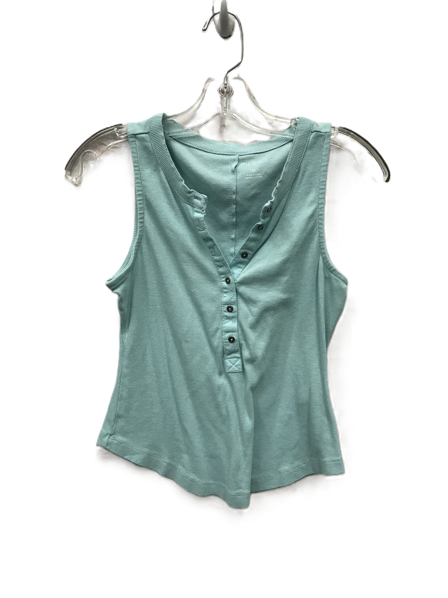 Blue Top Sleeveless By Pilcro, Size: Xs