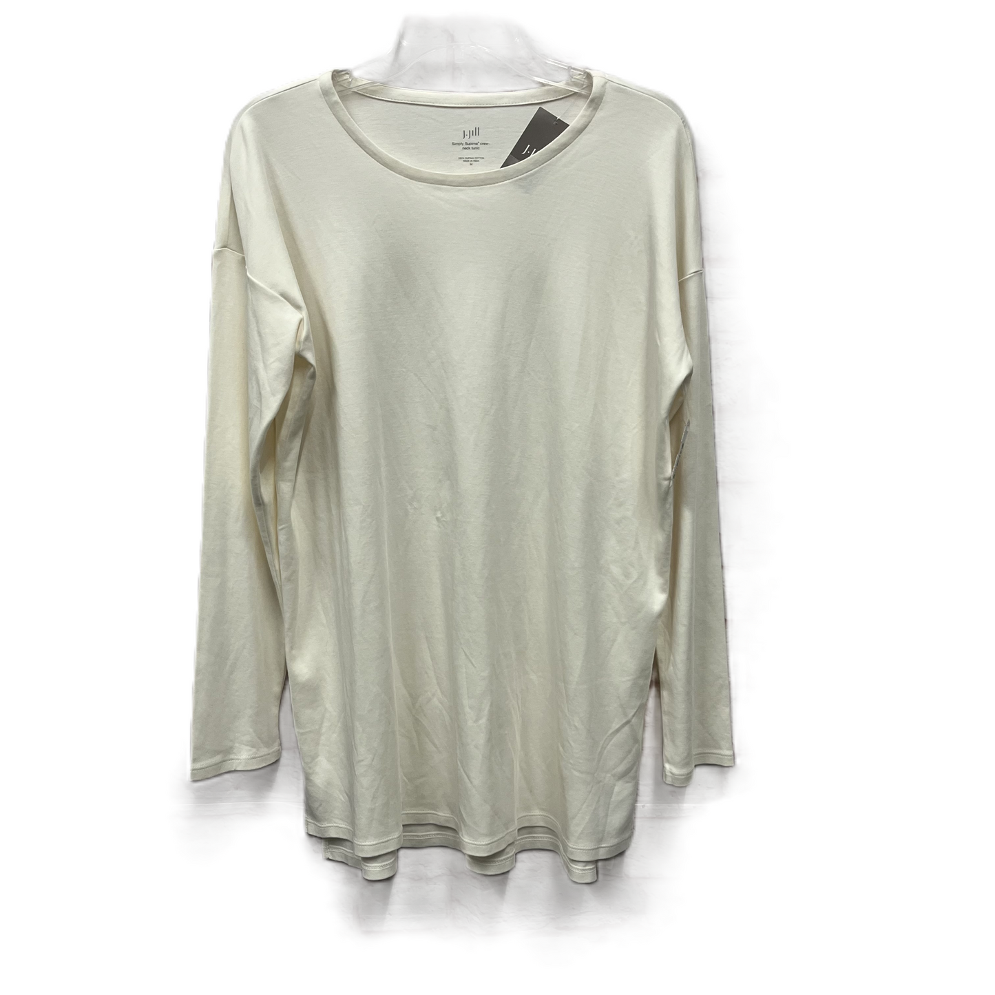 Top Long Sleeve Basic By J. Jill In Ivory, Size: M