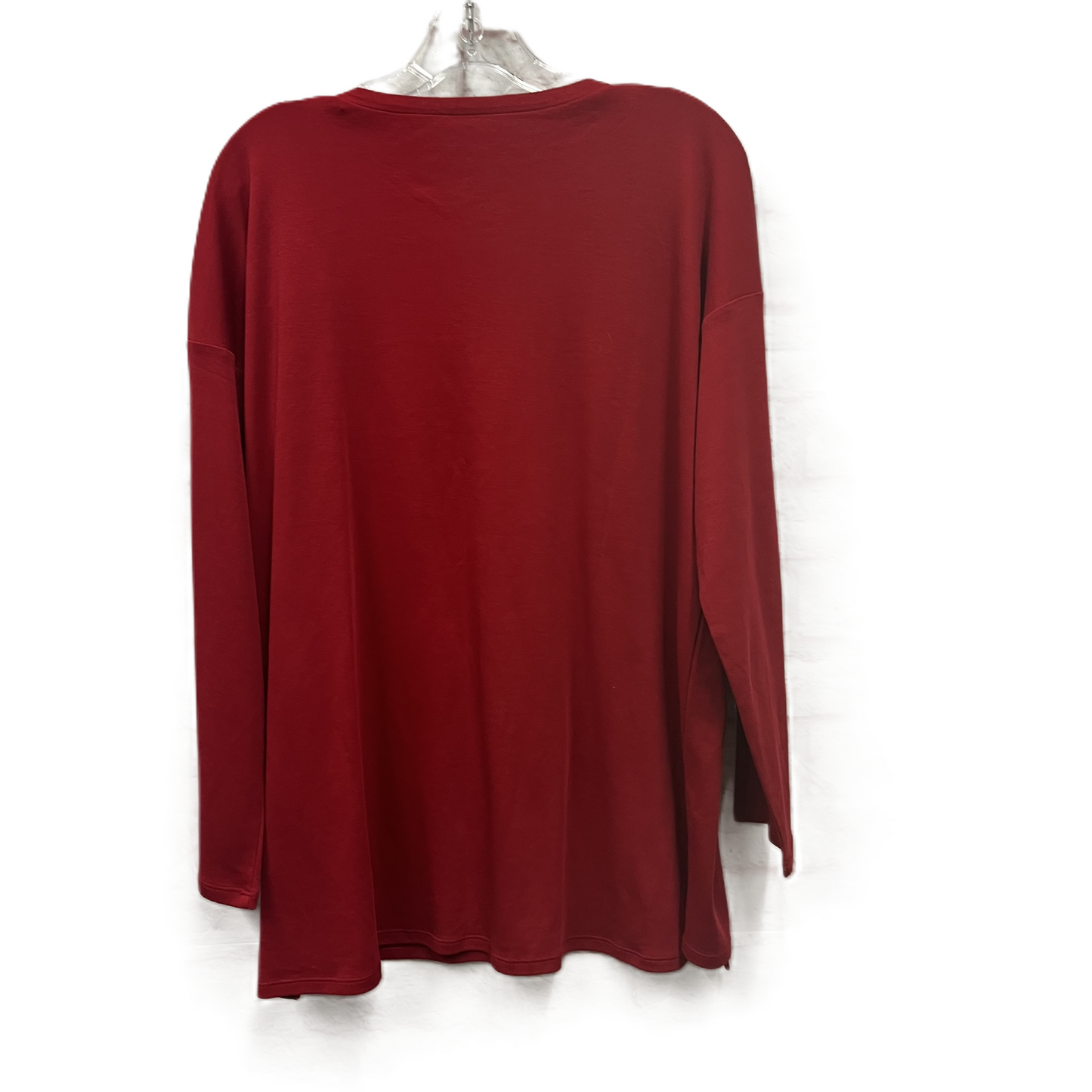 Top Long Sleeve Basic By J. Jill In Red, Size: L