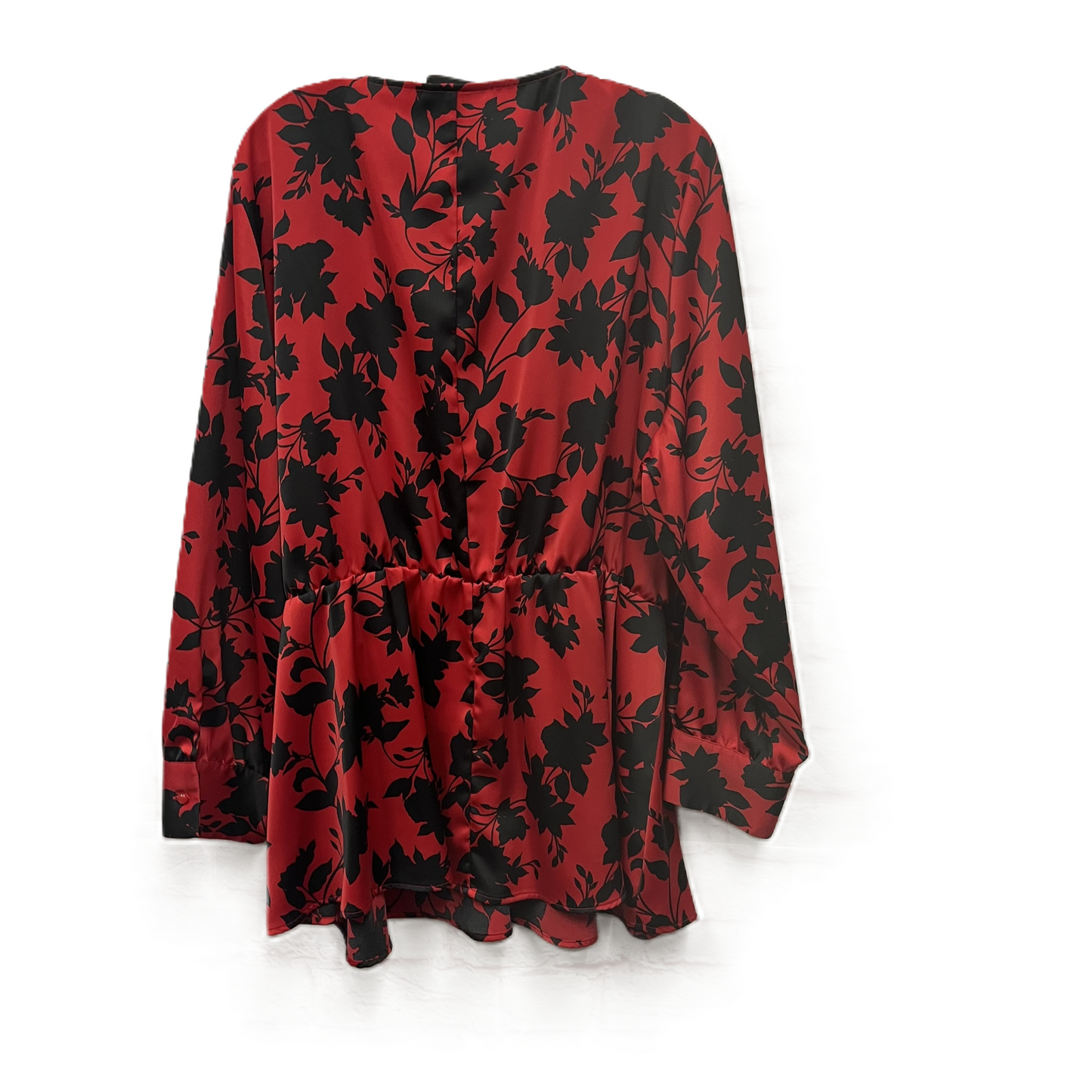 Top Long Sleeve By Lane Bryant In Red, Size: 3x