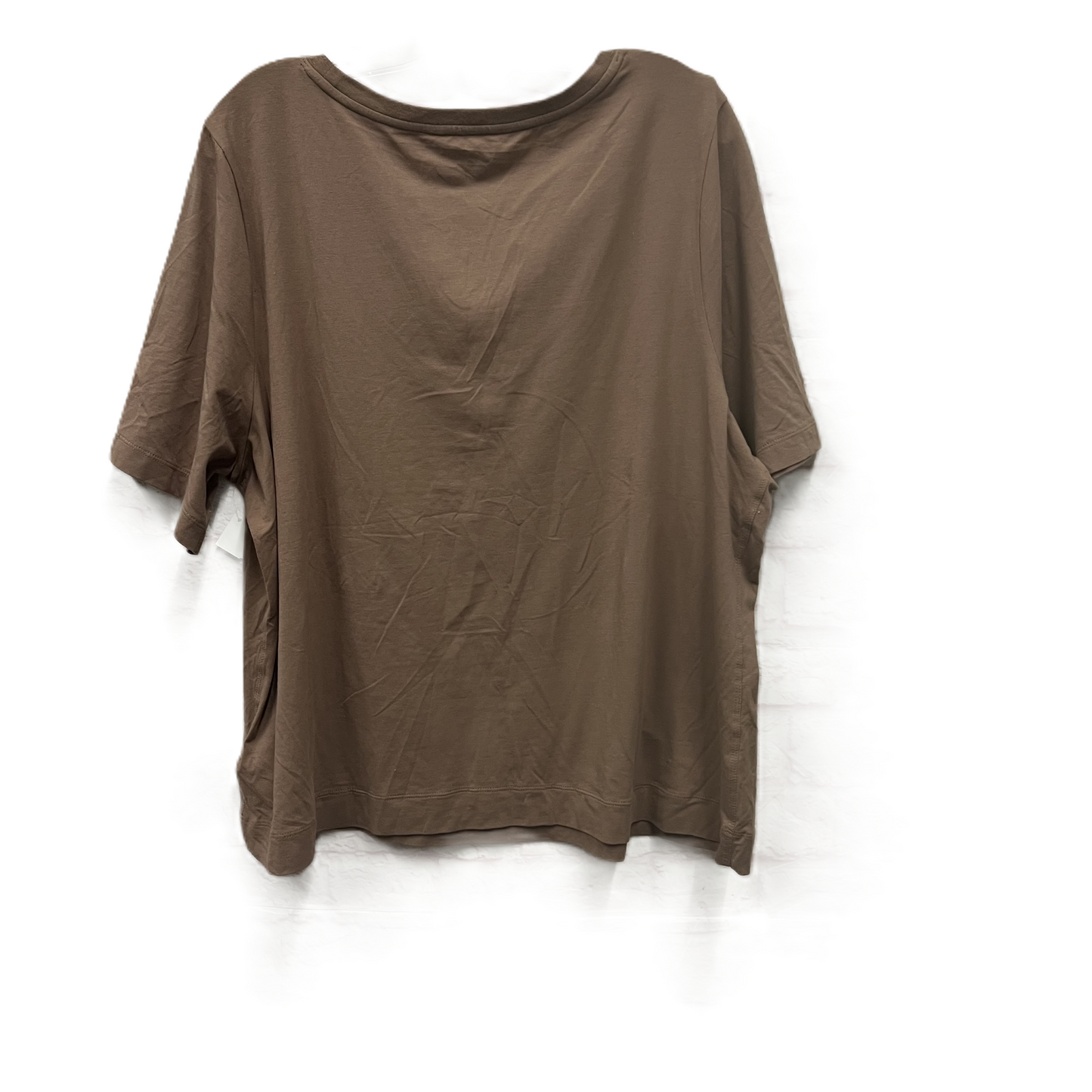 Athletic Top Short Sleeve By Athleta In Brown, Size: 2x