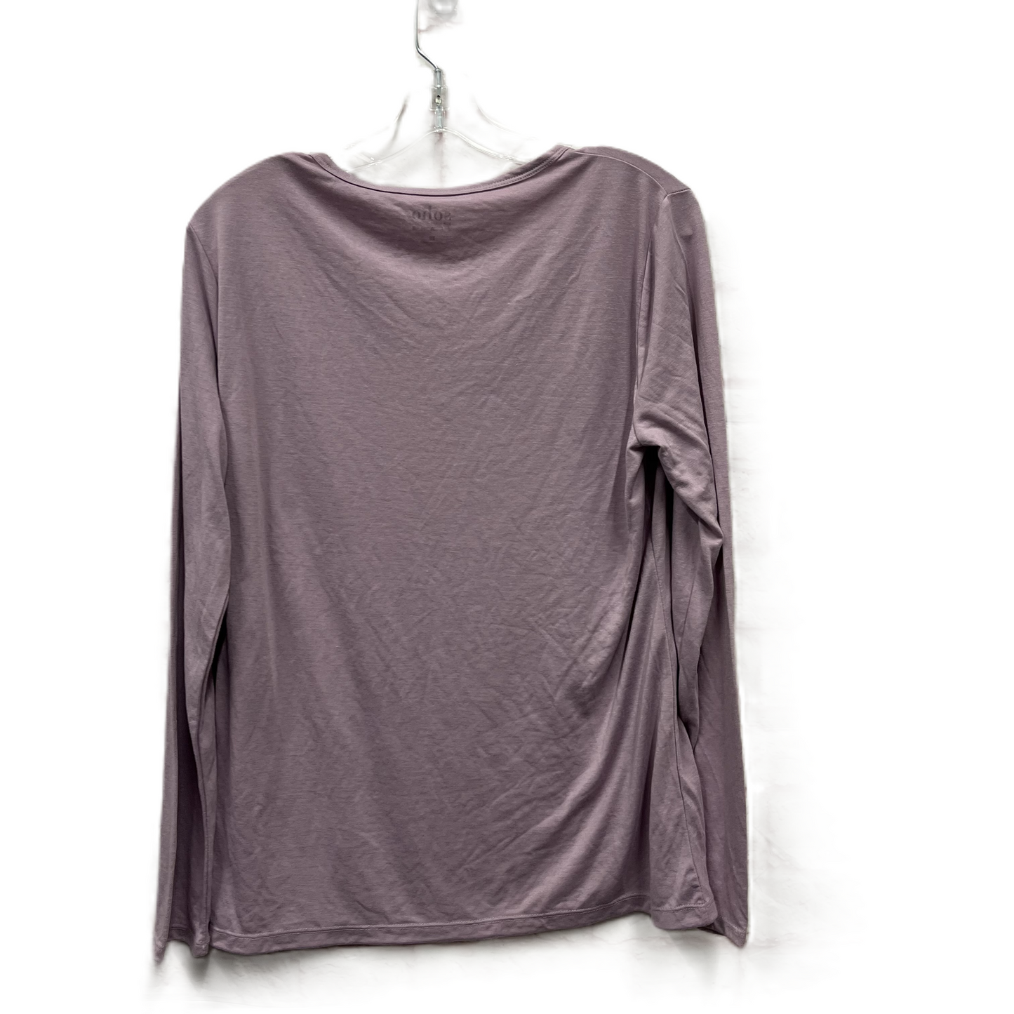 Top Long Sleeve Basic By New York And Co In Purple, Size: L