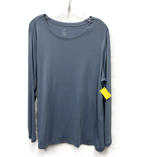 Top Long Sleeve Basic By J. Jill In Blue, Size: 2x