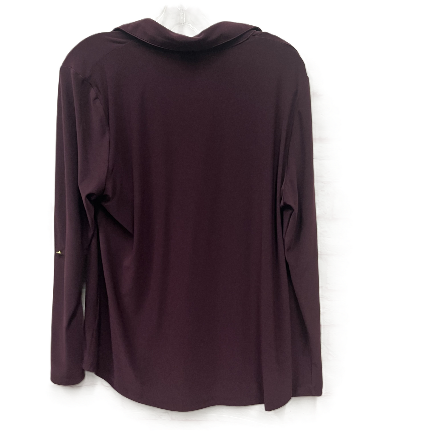 Top Long Sleeve By Anne Klein In Purple, Size: L