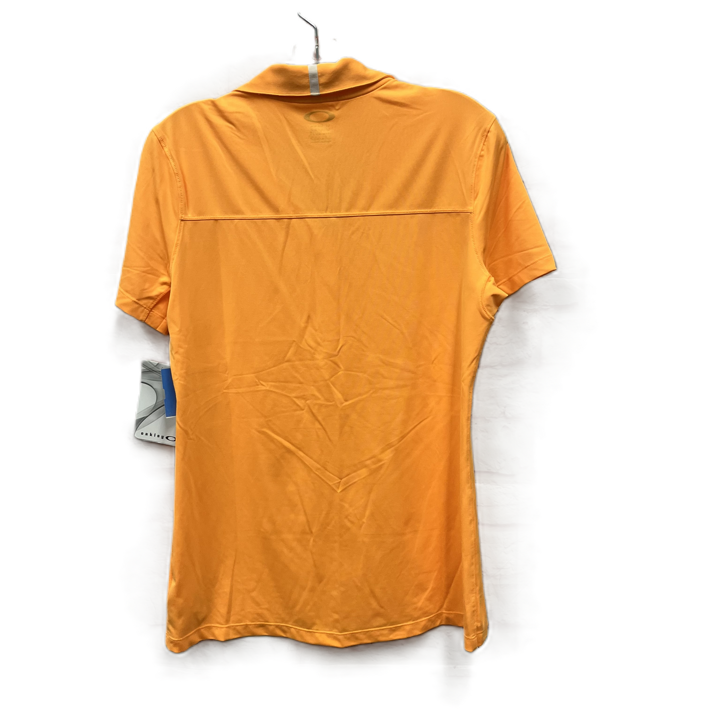 Athletic Top Short Sleeve By Oakley In Orange, Size: M