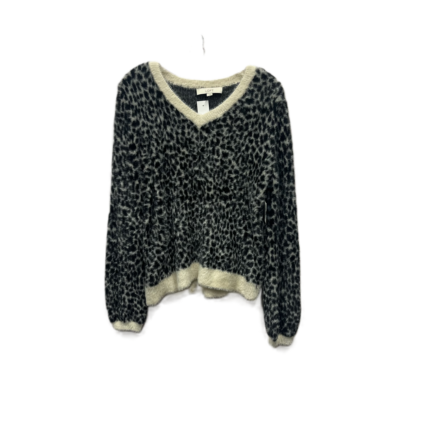 Sweater By Loft In Animal Print, Size: L