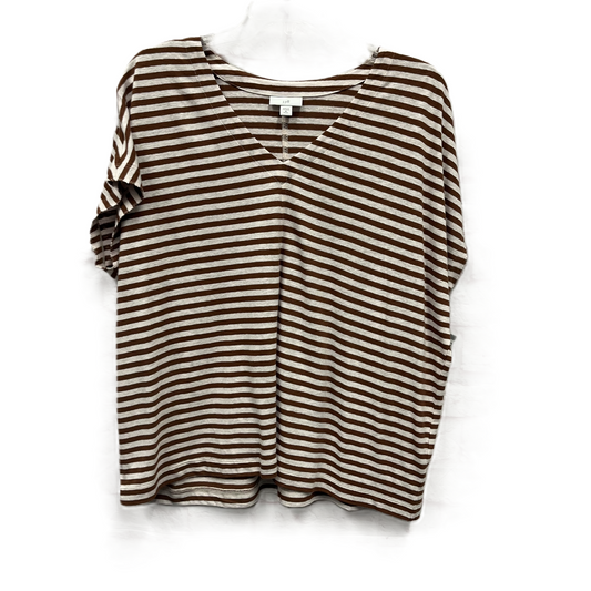 Top Short Sleeve By J. Jill In Brown, Size: M