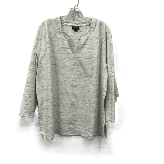 Top Long Sleeve By J. Jill In Grey, Size: 2x