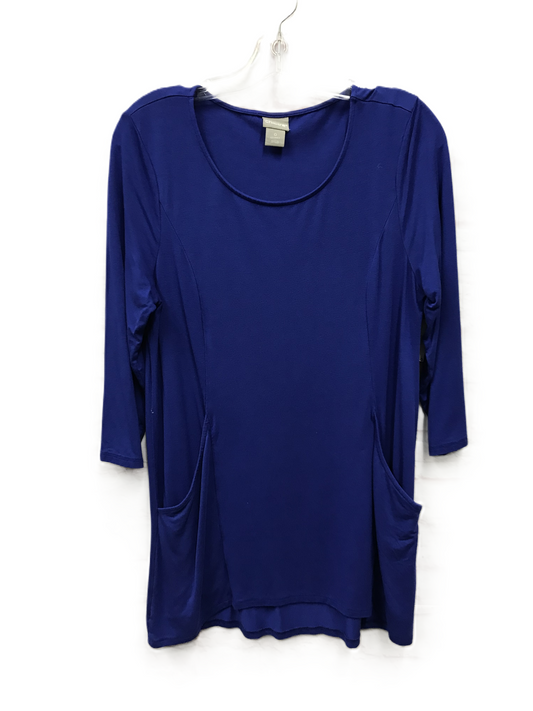 Blue Top Long Sleeve By Chicos, Size: S