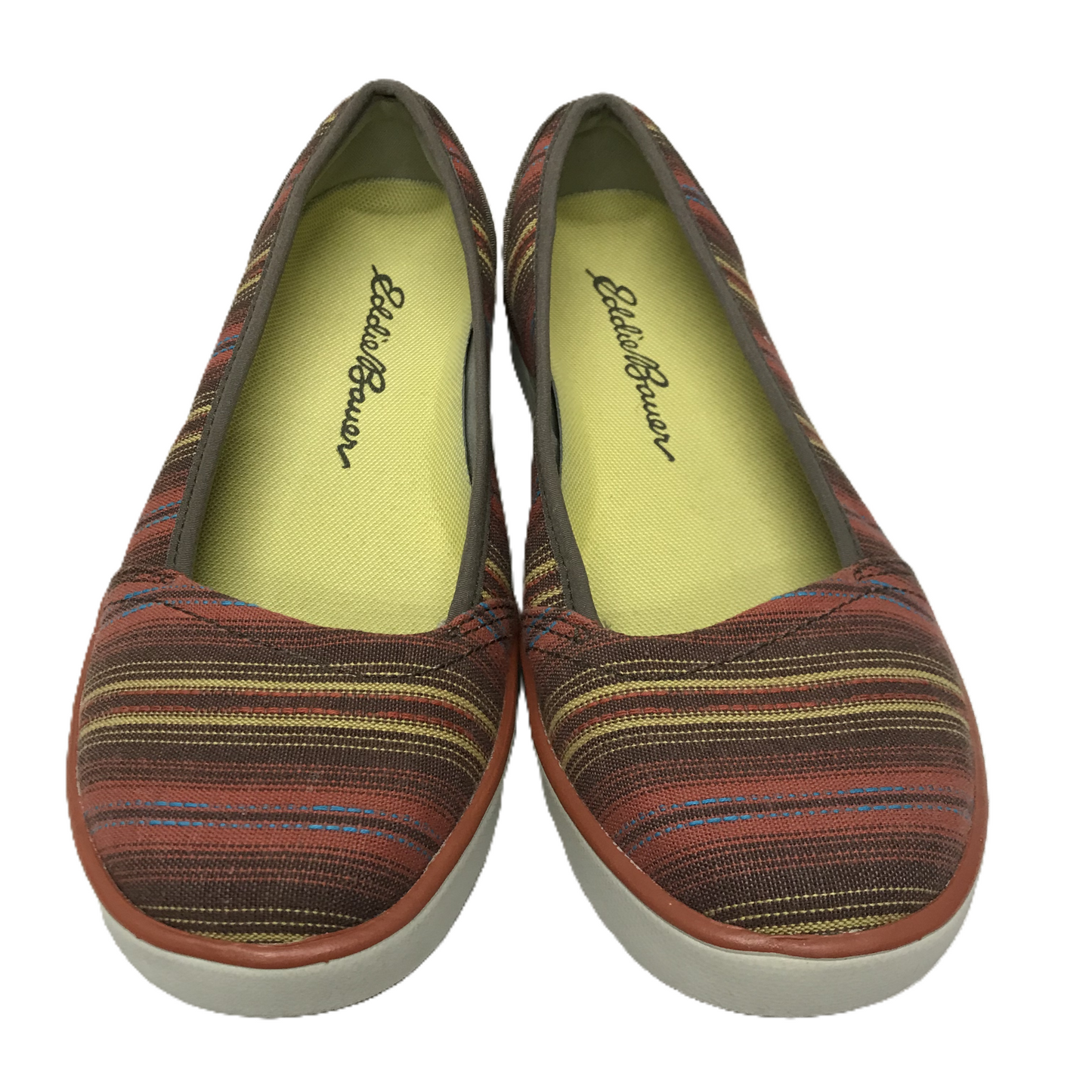 Multi-colored Shoes Flats By Eddie Bauer, Size: 9.5