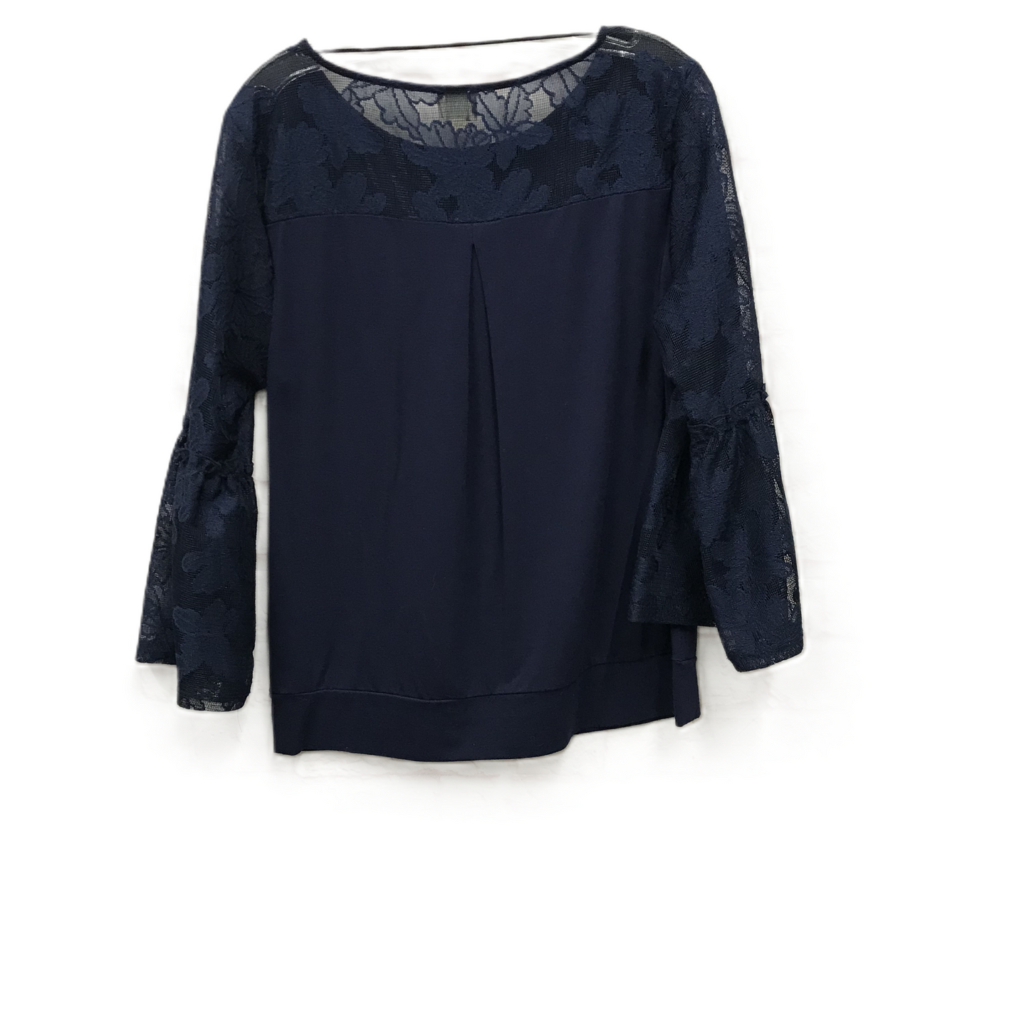 Navy Top Long Sleeve By Cupio, Size: M