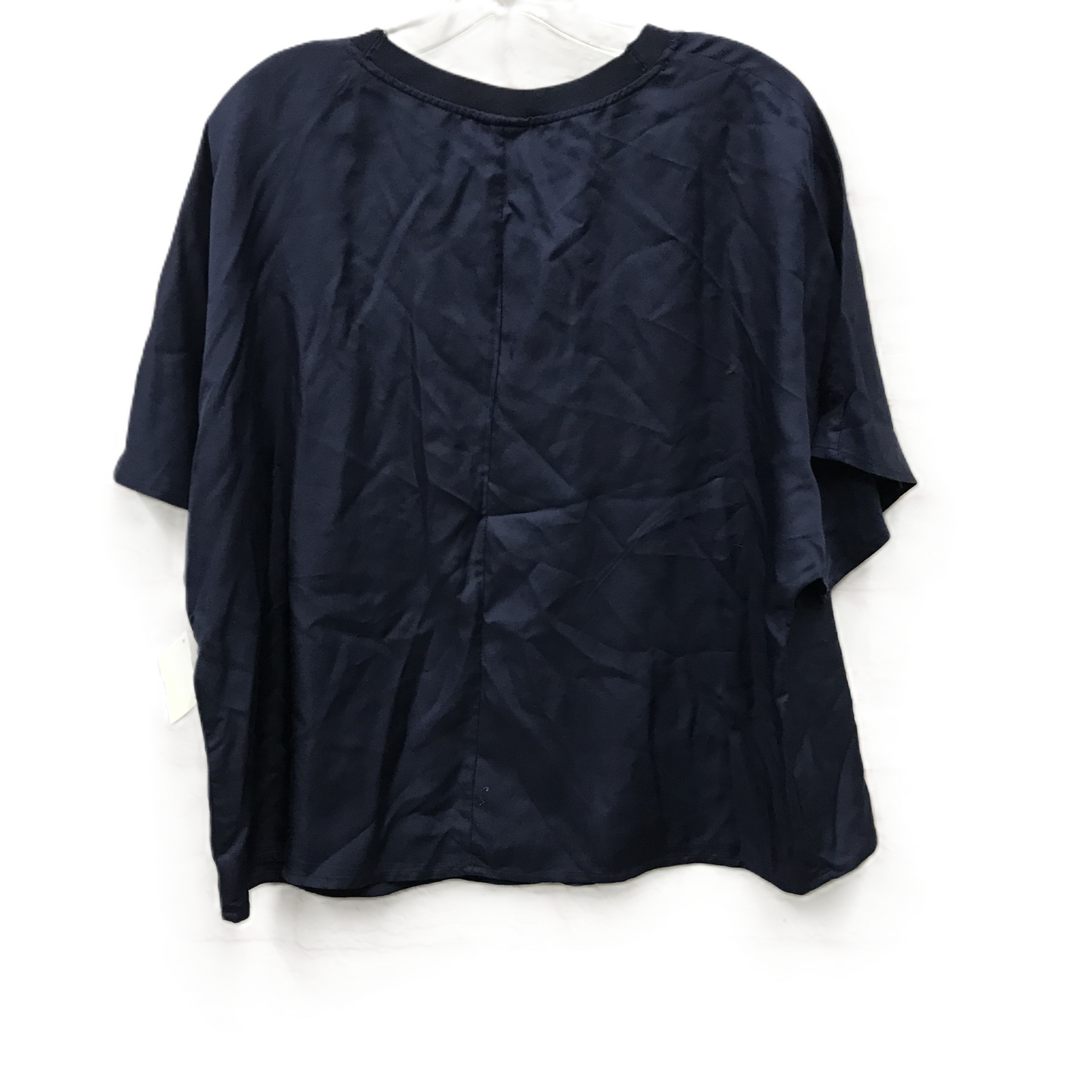 Top Short Sleeve By A New Day In Navy, Size: 1x