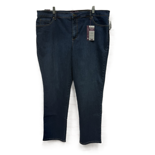 Jeans Straight By Gloria Vanderbilt In Blue, Size: 20w