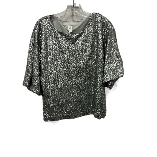 Top Short Sleeve By Gap In Silver, Size: M