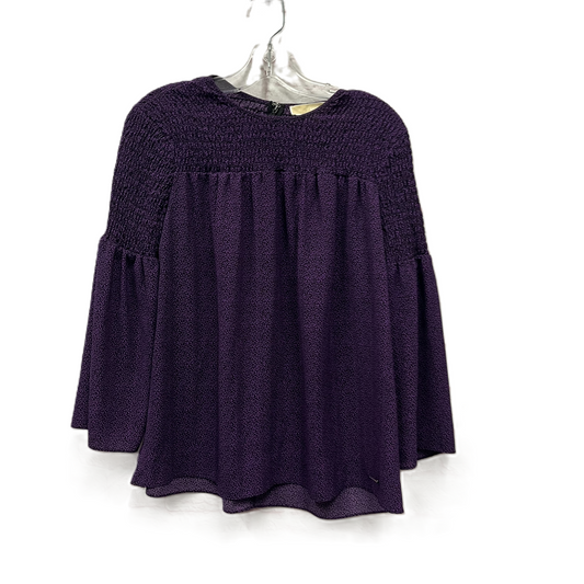 Top Long Sleeve By Michael By Michael Kors In Purple, Size: S