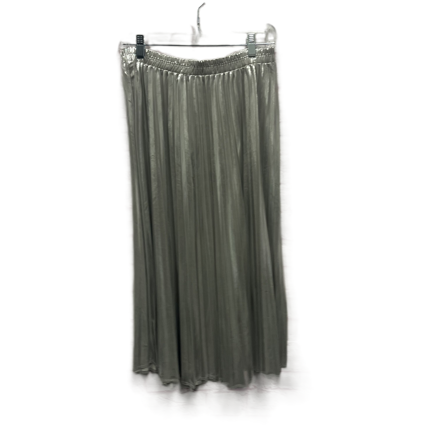 Skirt Midi tullea  In Silver, Size: 14