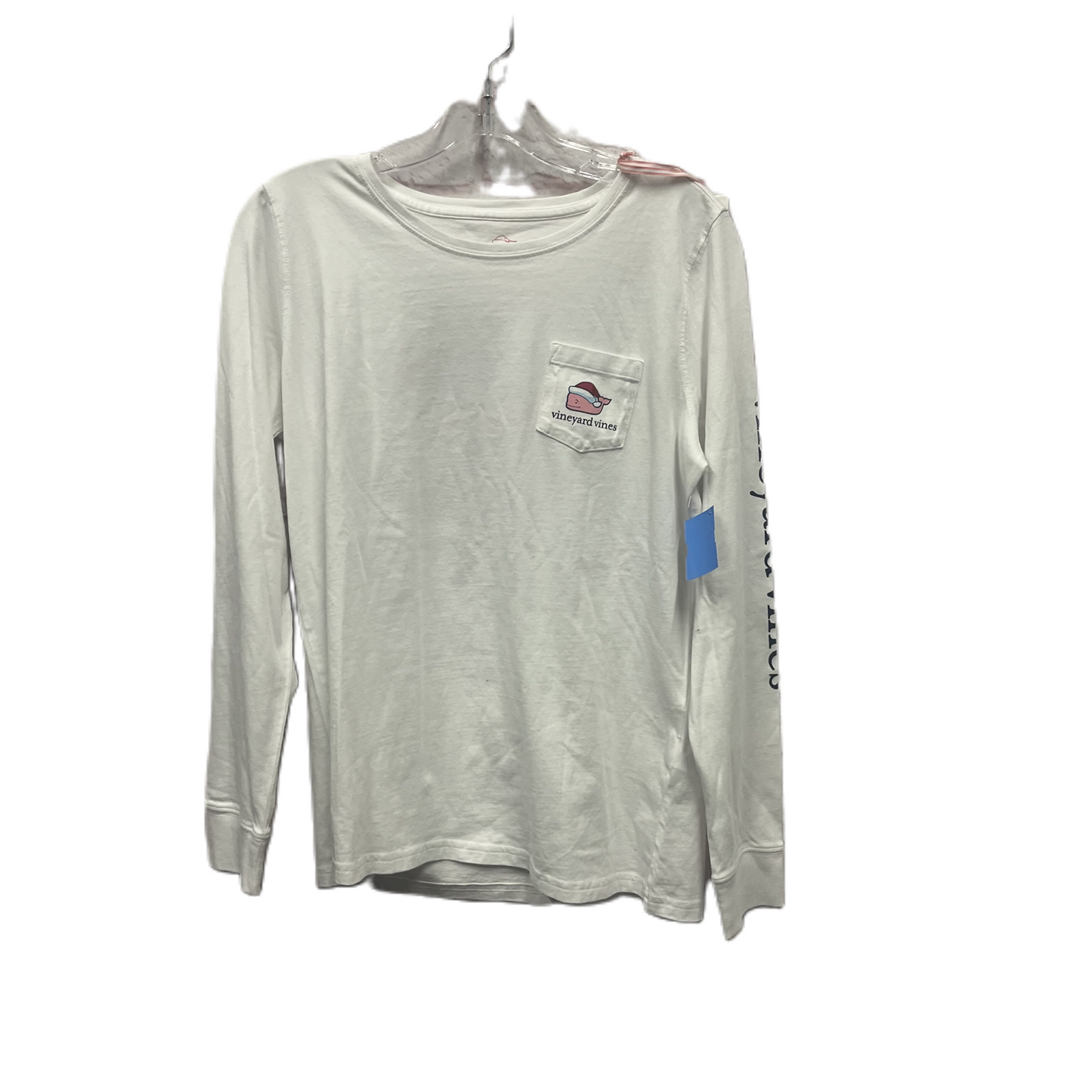 Top Long Sleeve By Vineyard Vines In White, Size: M