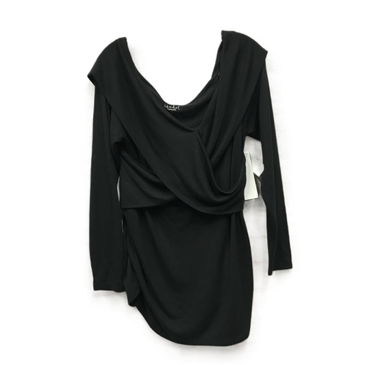 Black Top Long Sleeve By Ingrid & Isabel, Size: Xl