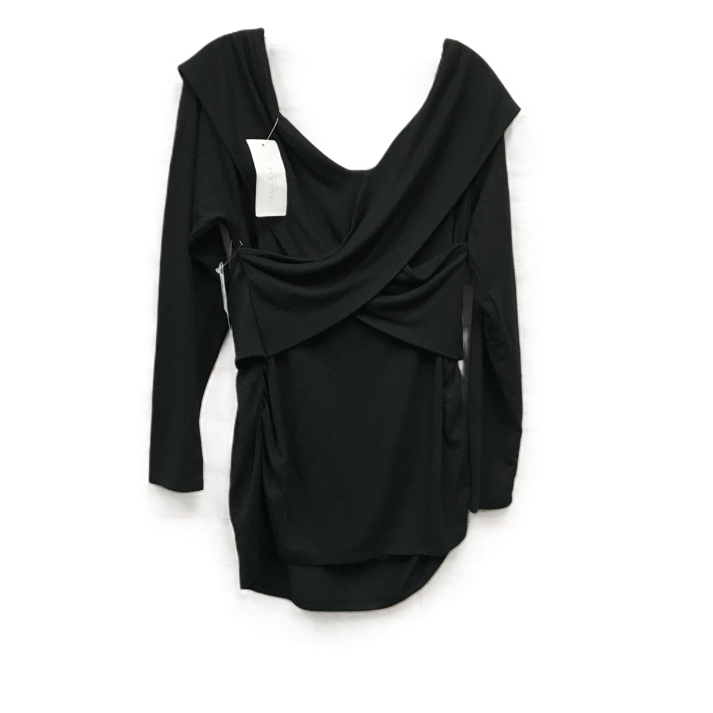 Black Top Long Sleeve By Ingrid & Isabel, Size: Xl