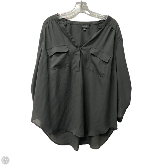 Top Short Sleeve By Torrid In Black, Size: 2x