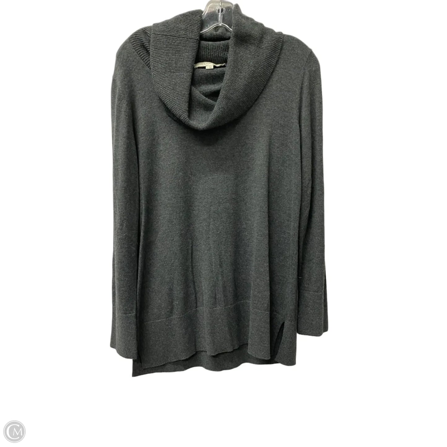 Sweater By Loft In Grey, Size: L