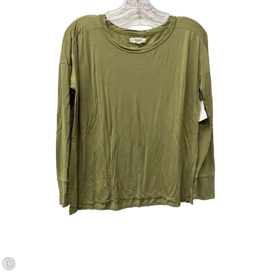 Top Long Sleeve By Madewell In Green, Size: S