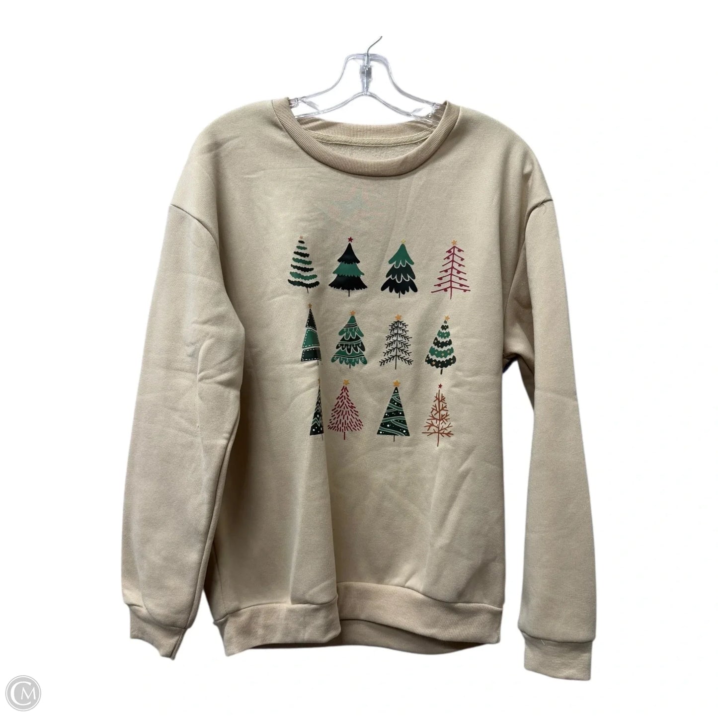 Athletic Sweatshirt Collar By Shein In Cream, Size: L