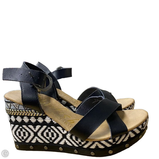Shoes Heels Wedge By Blowfish In Black, Size: 7.5