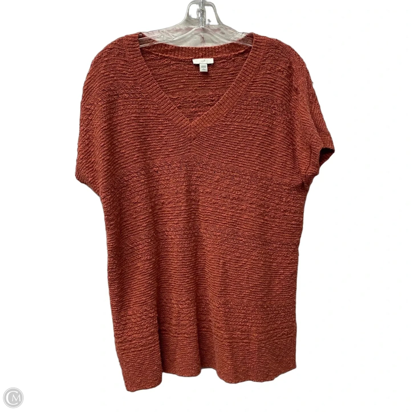 Top Short Sleeve By J. Jill In Red, Size: Lp