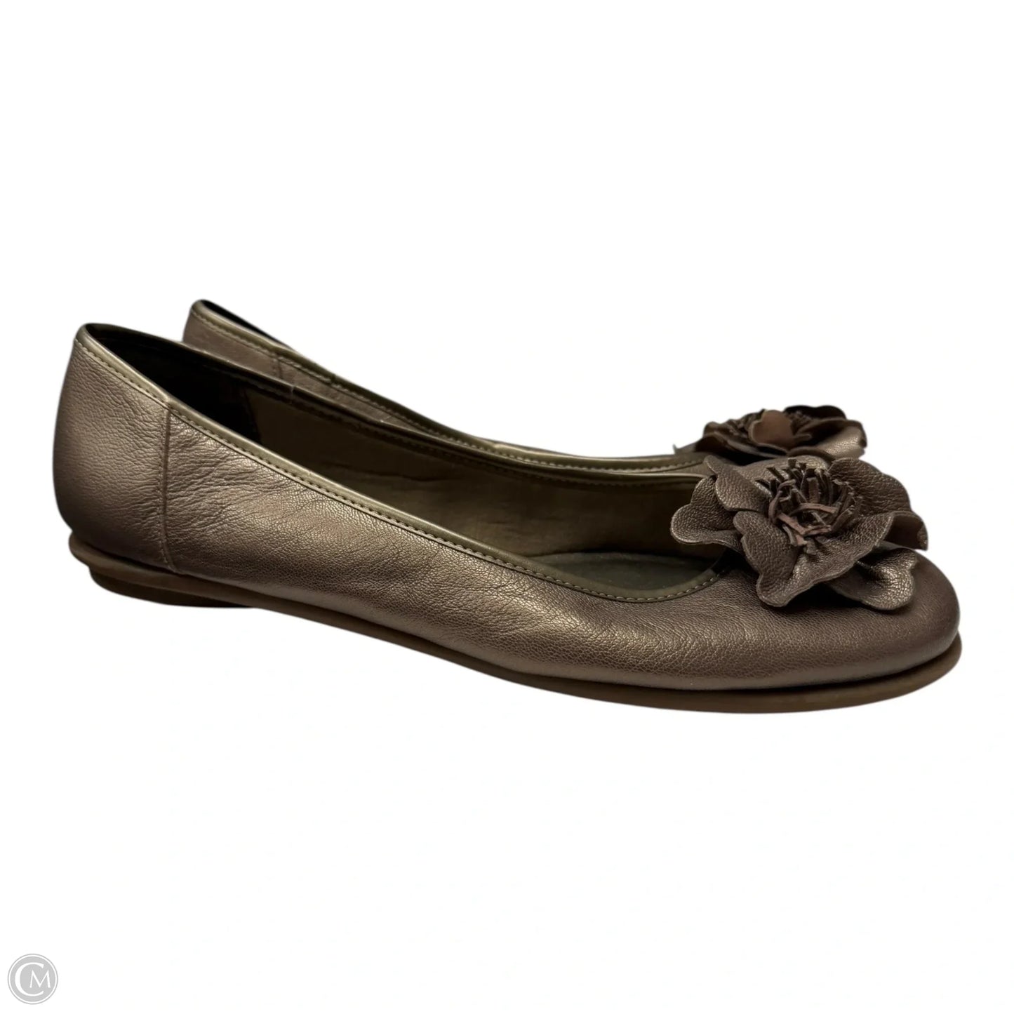 Shoes Flats By Clarks In Taupe, Size: 9.5