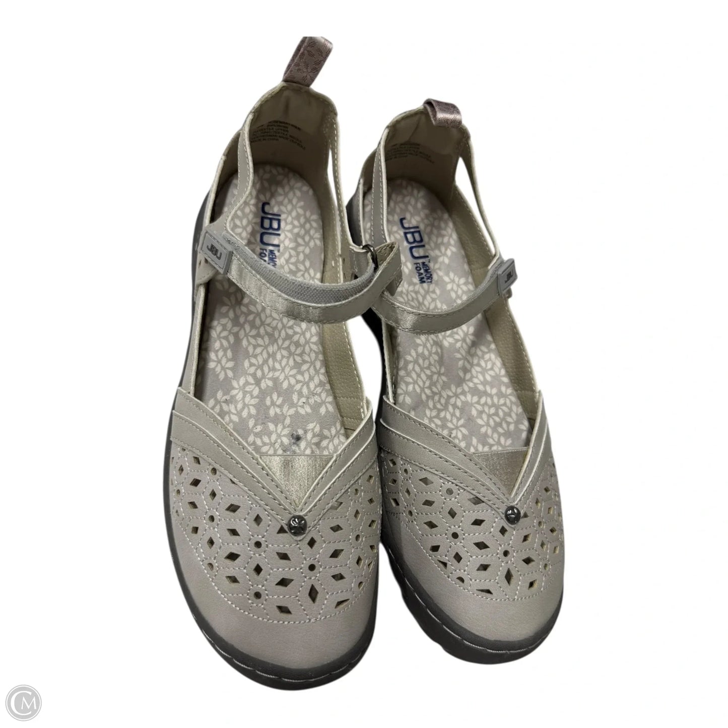 Shoes Flats By Jbu By Jambu In Grey, Size: 10