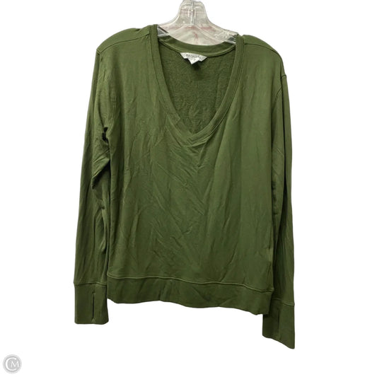 Top Long Sleeve By Athleta In Green, Size: M