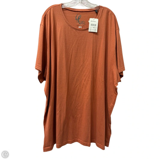 Top Short Sleeve Basic By ULLA POPKEN In Orange, Size: 5x