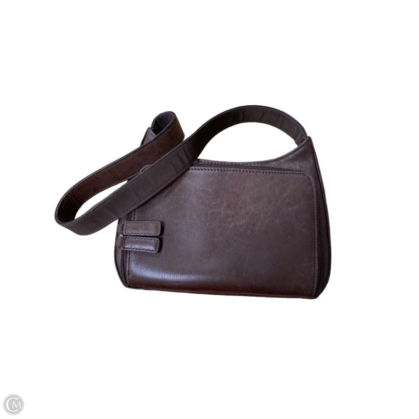 Handbag Leather By Fossil, Size: Small