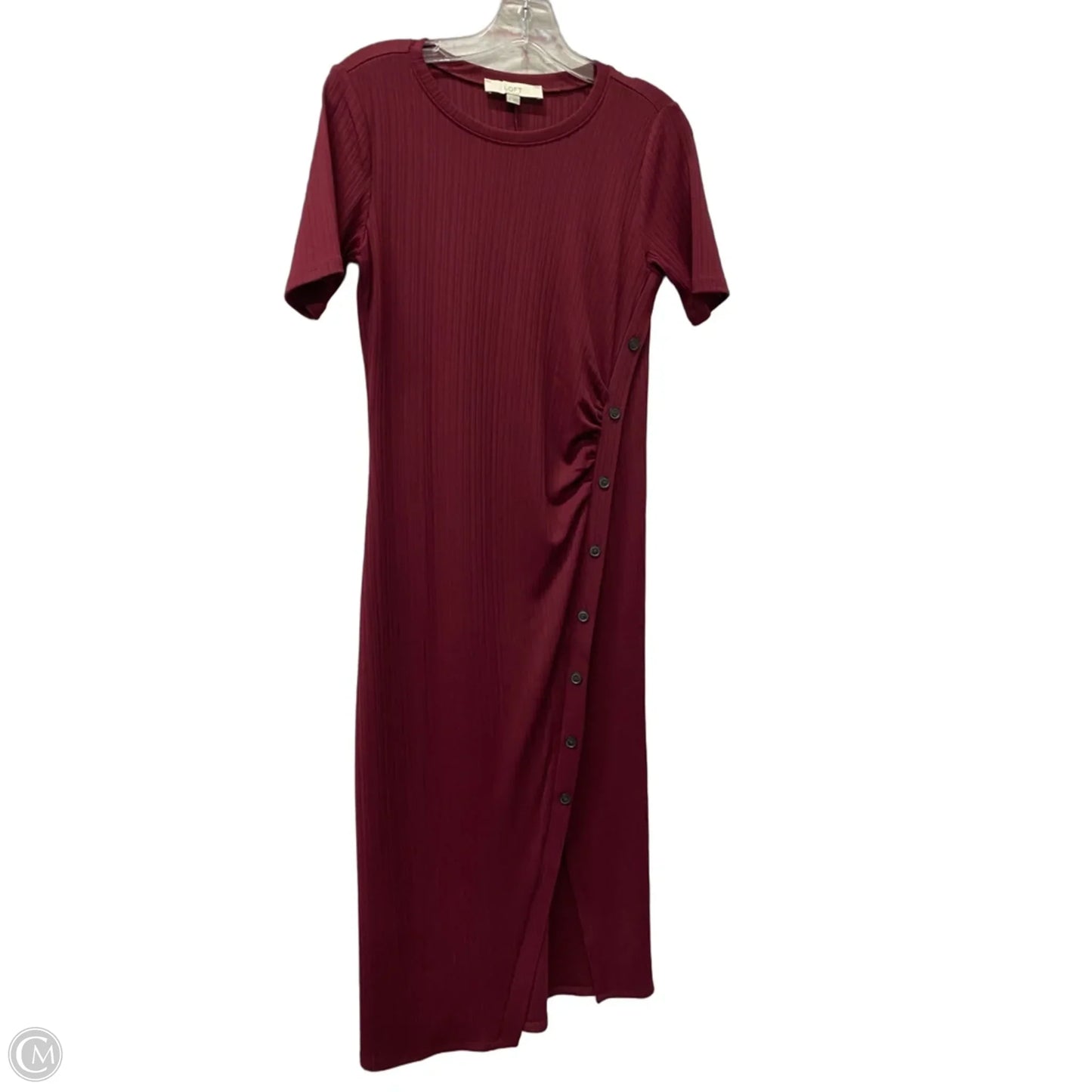 Dress Casual Maxi By Loft In Maroon, Size: S