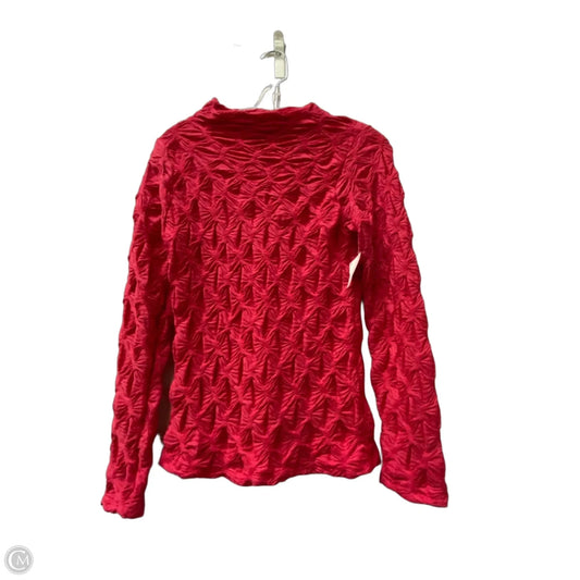 Top Long Sleeve By Maeve In Pink, Size: M