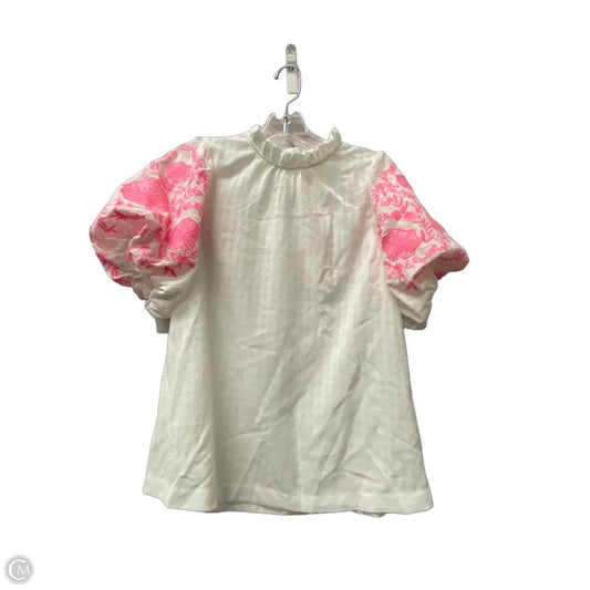 Top Short Sleeve By Umgee In White, Size: S
