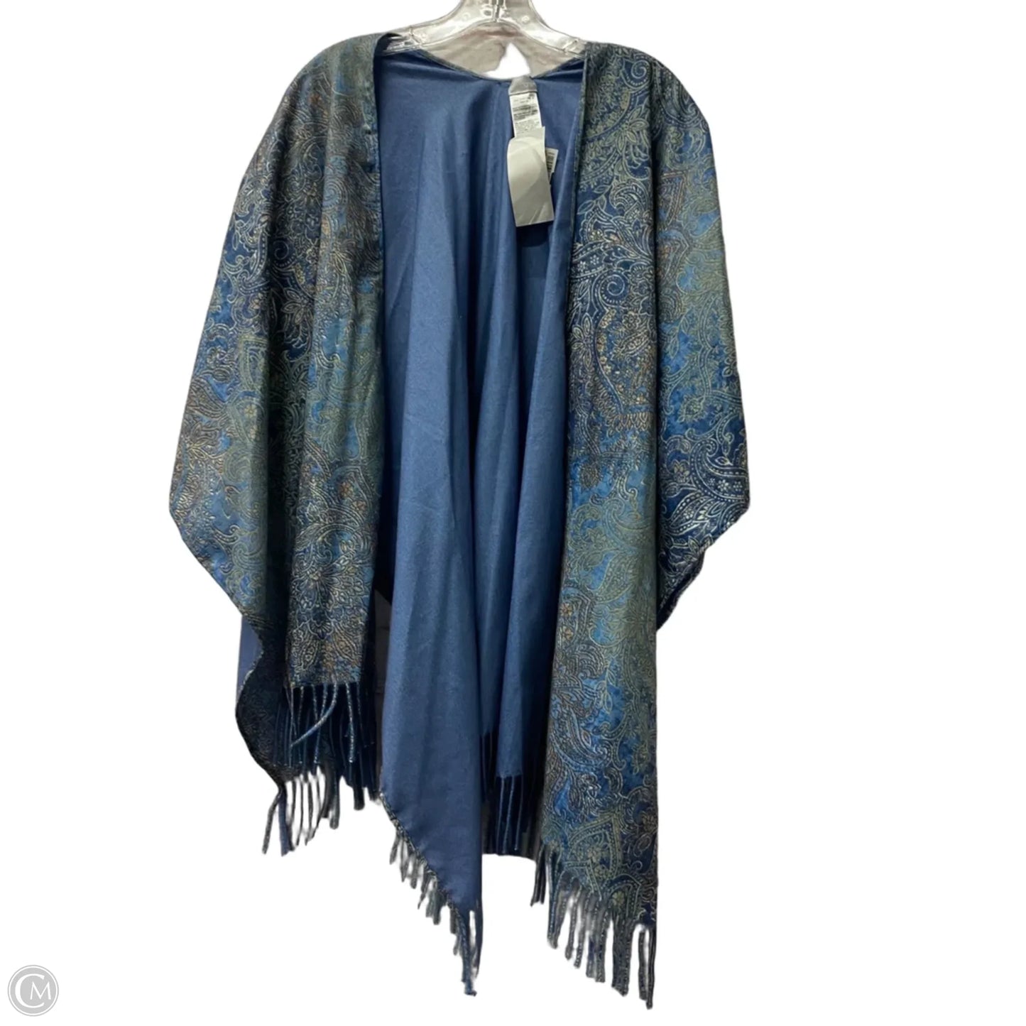 Shawl By Chicos In Blue, Size: Osfm