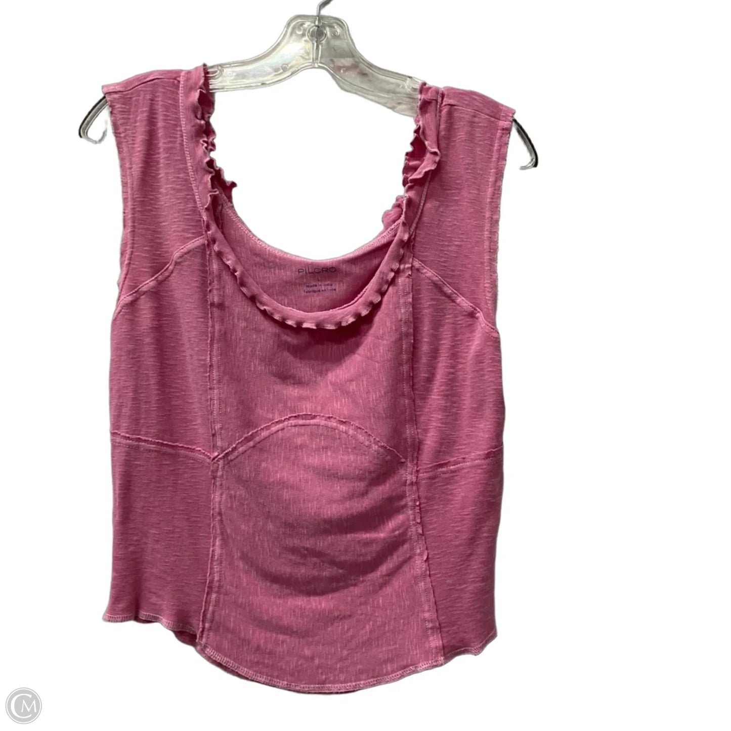 Top Sleeveless By Pilcro In Pink, Size: L