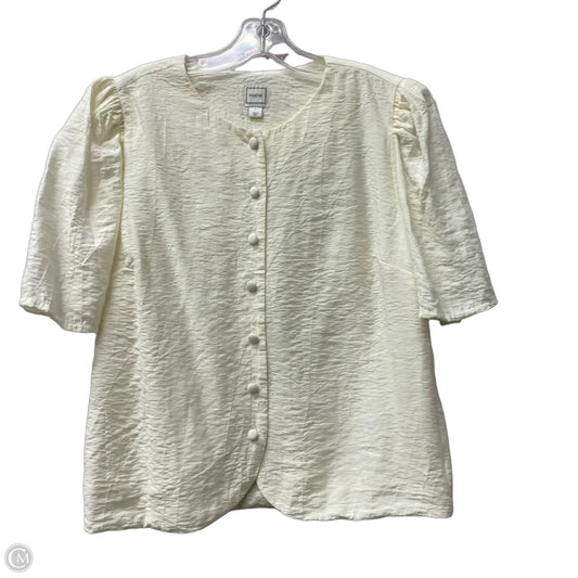 Top 3/4 Sleeve By Maeve In Cream, Size: S