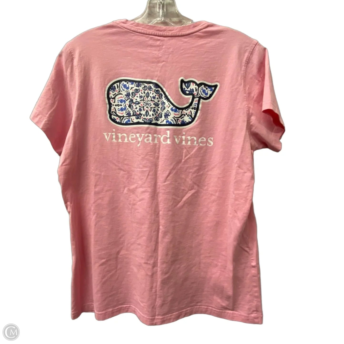 Top Short Sleeve By Vineyard Vines In Pink, Size: M